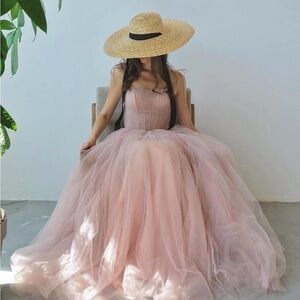Blush Tulle Maxi Dress